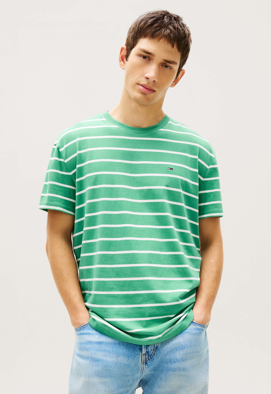 Tommy Jeans Gestreept Jersey T-shirt