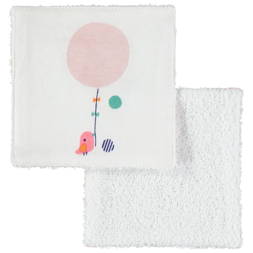 Set de 6 lingettes lavables - Rose