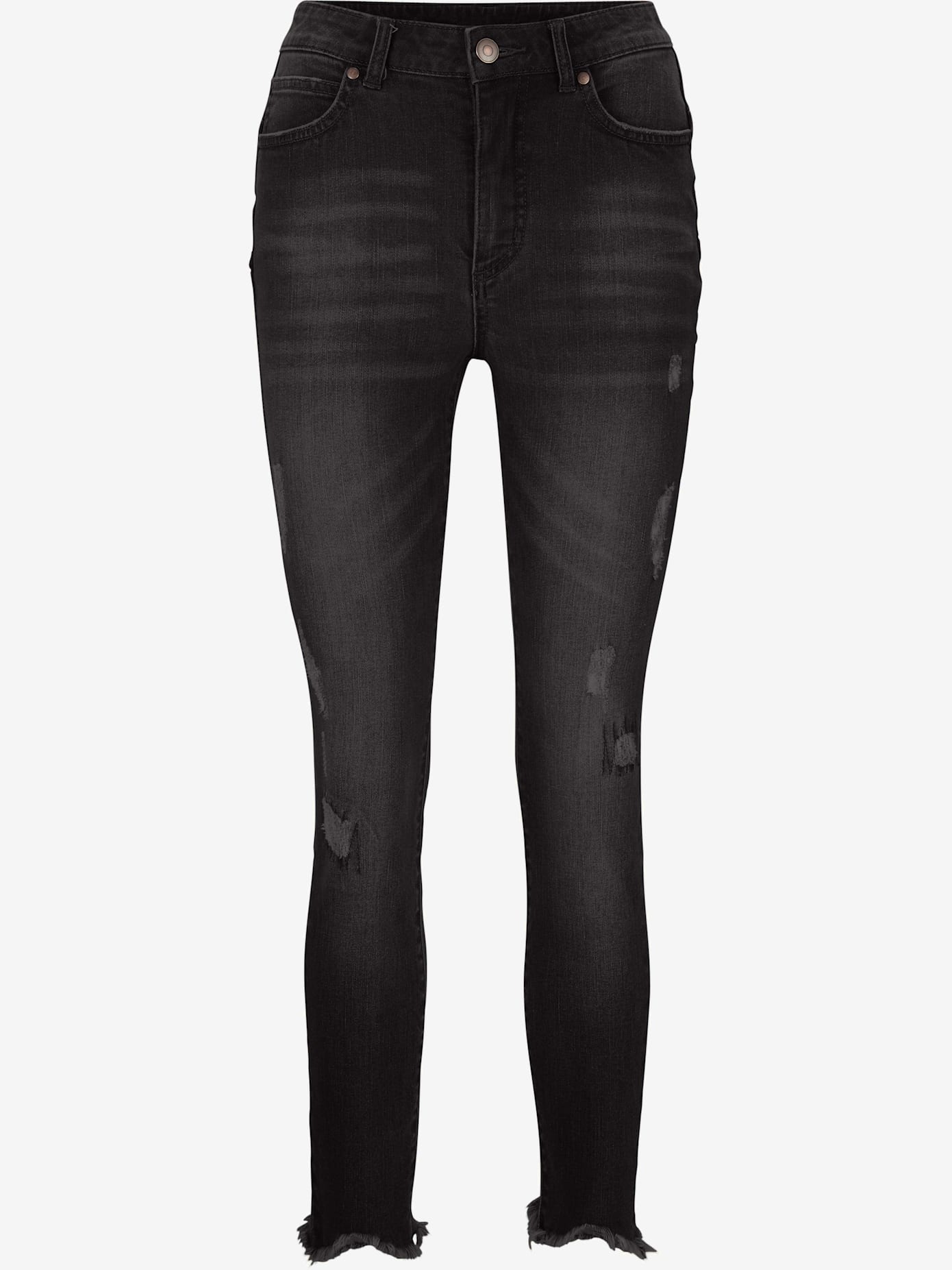 Jeans effet ventre plat coupe skinny tendance