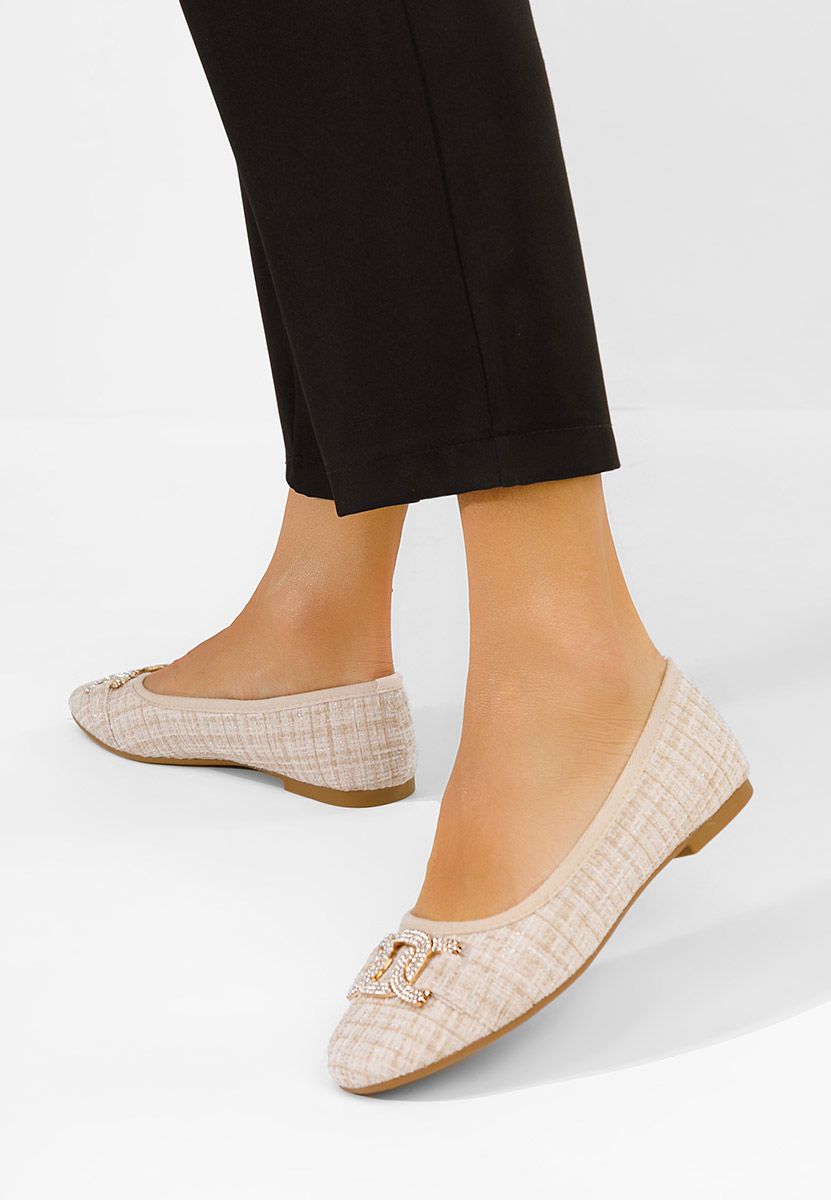 Ballerines élégantes beige Gaya