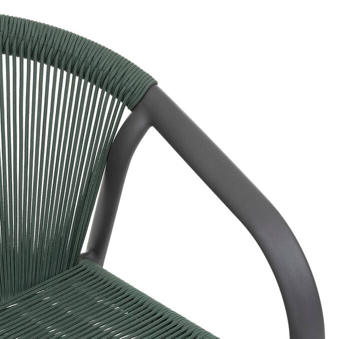 Fauteuil de jardin empilable RIU Vert olive & Graphite