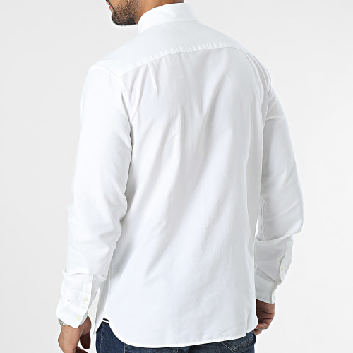 Chemise Manches Longues Oxford M5516 Blanc