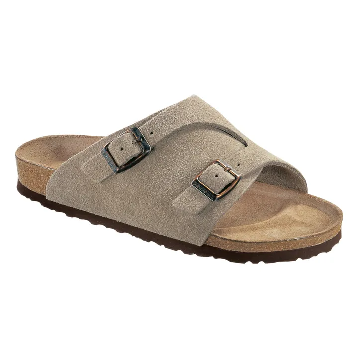 BIRKENSTOCK Sandales Zürich Chaussant Etroit | Taupe