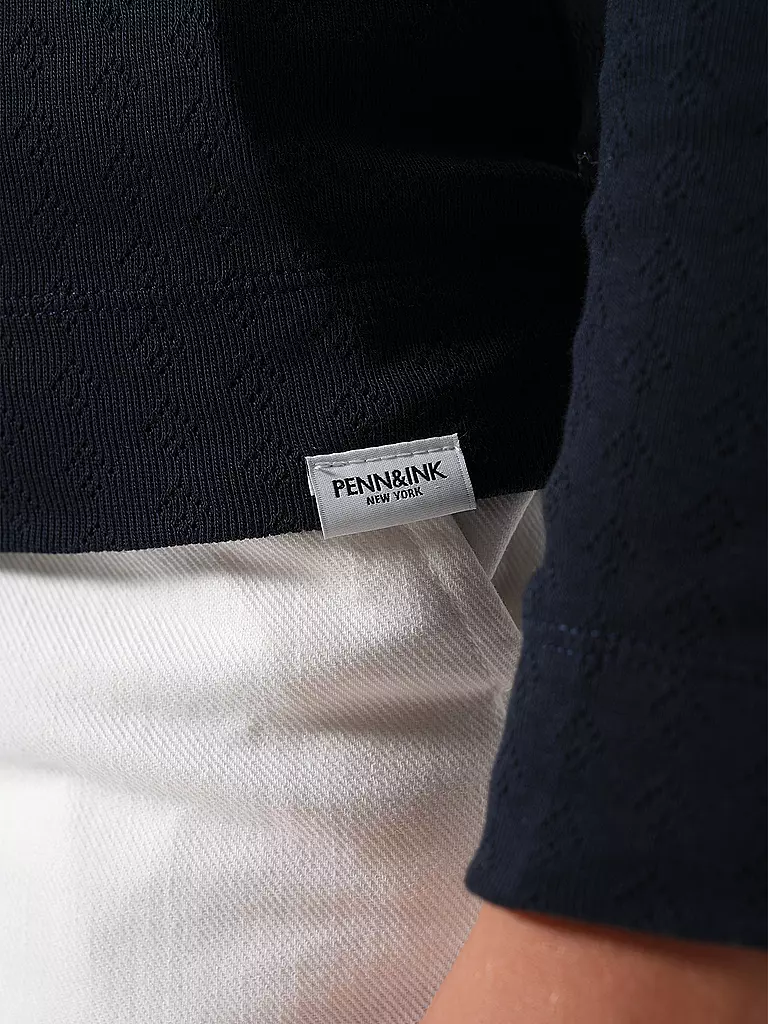 PENN&INK Langarmshirt dunkelblau