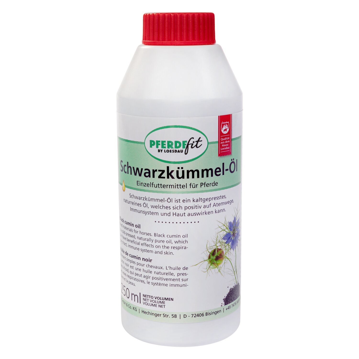 PFERDEfit by Loesdau Schwarzkümmelöl  - 250 ml