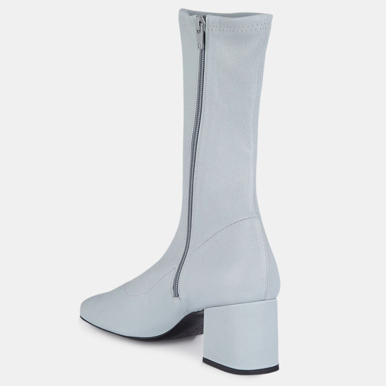 By Far Bottines en Velours de Cuir Maya bleues - Talon 6,5 cm