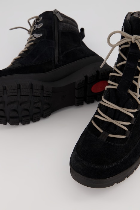 Leder-Boots, Tamaris Comfort, Haken-Schnürung, Weite H