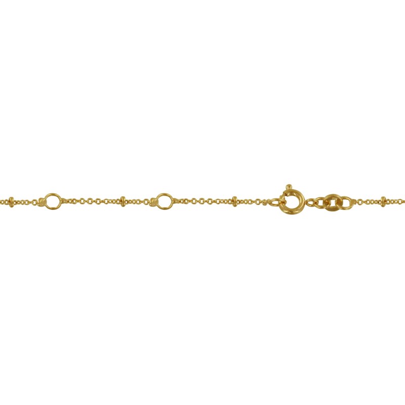 Collier Plaqué Or Perle de Nacre Plate