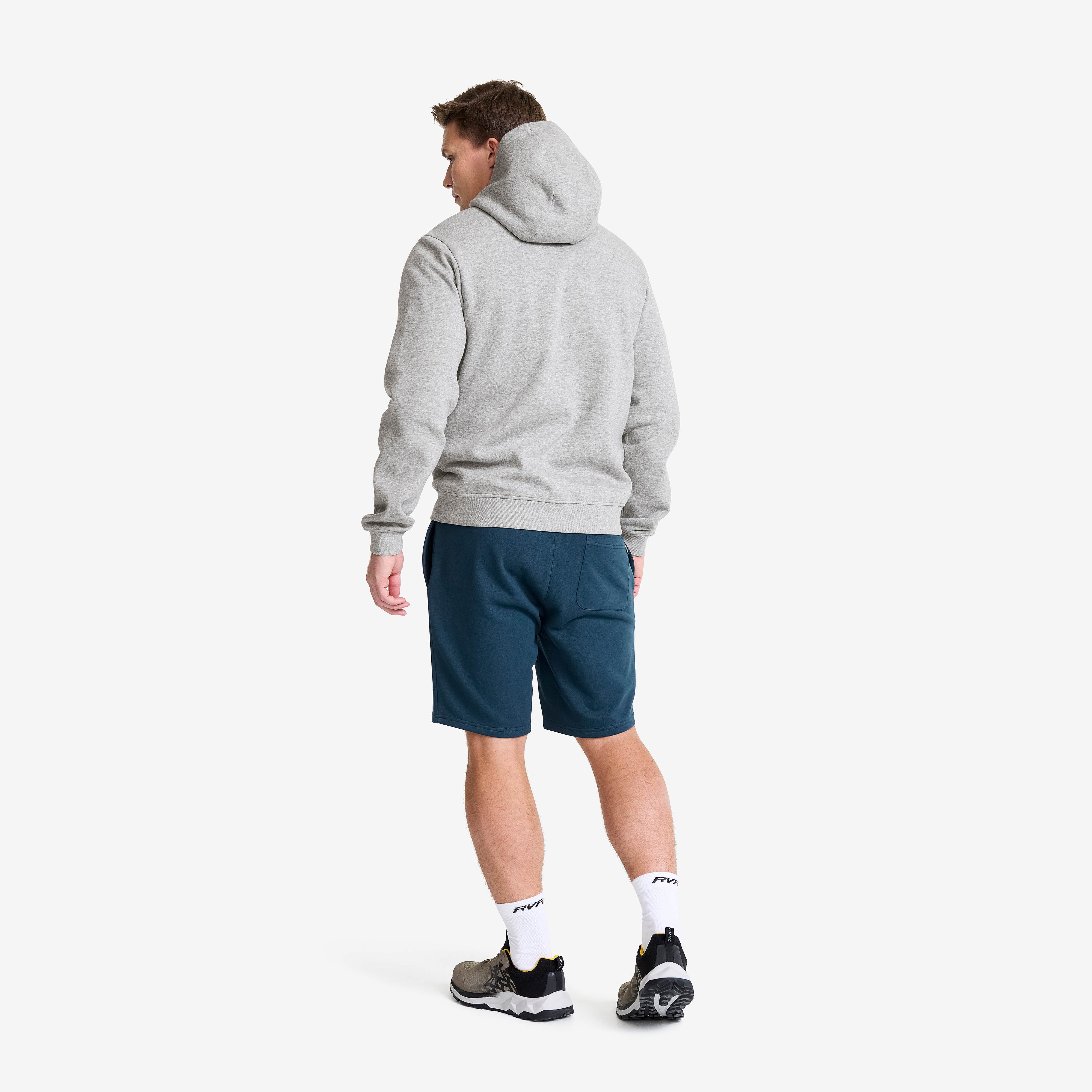 RVRC Full-zip Hoodie Herre Grey Melange