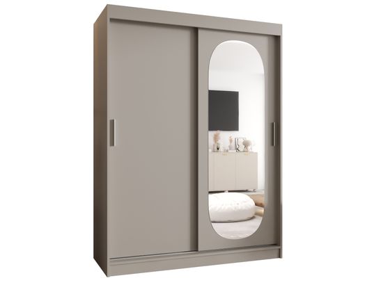 ABIKS MEUBLES - Armoire royal 200/150/62 2 portes (cachemire)