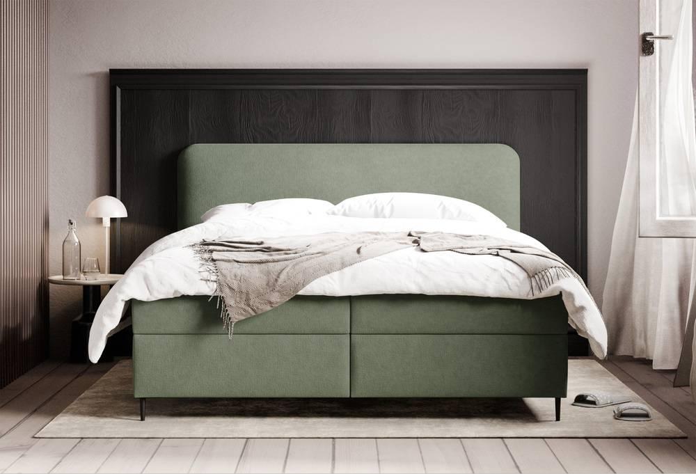 NADUVI Collection Boxspring Contero chenille 160 x 200 cm met