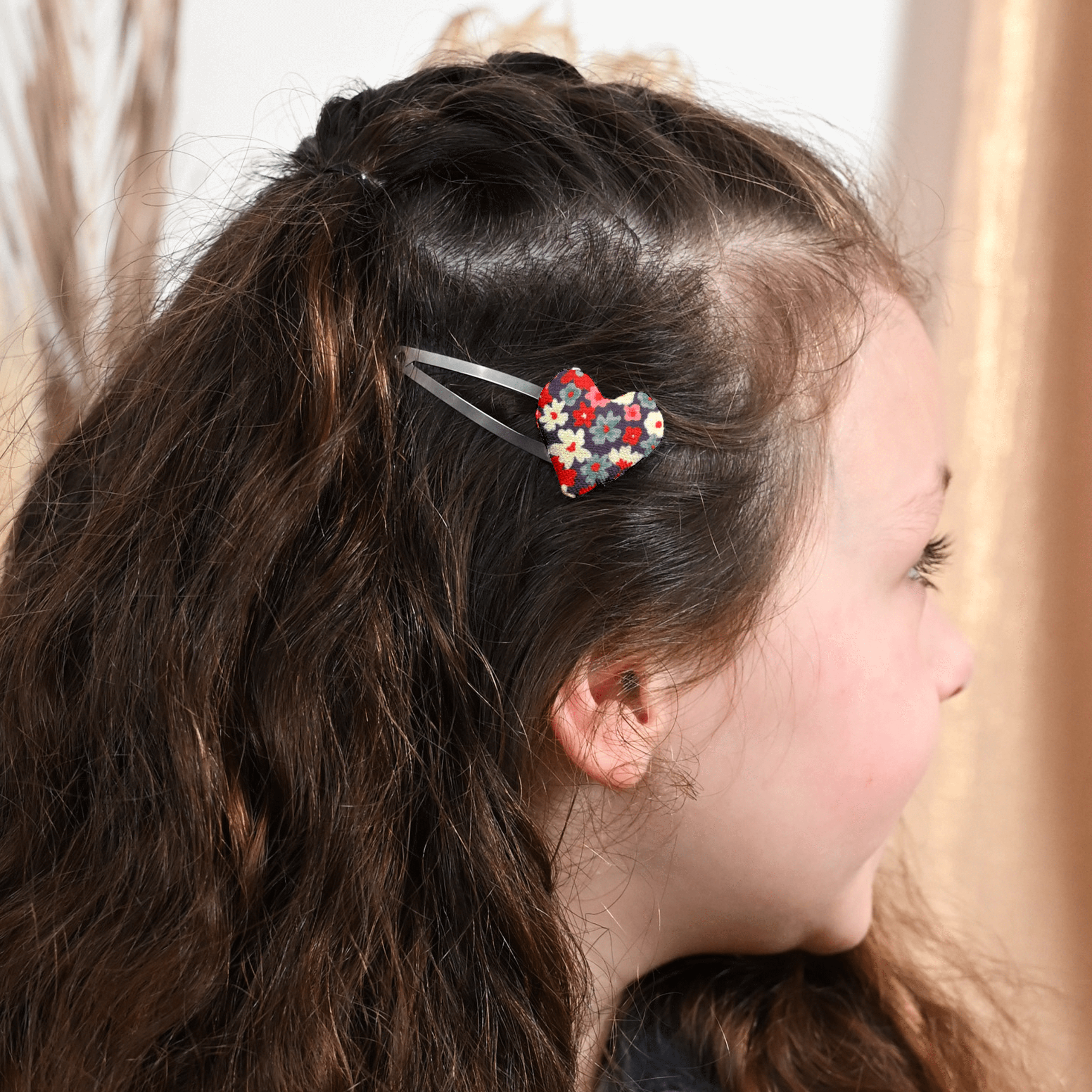 Barrette Clic-Clac Cœur Tapis Rouge
