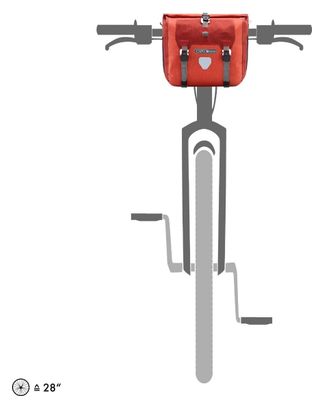 Sacoche de Guidon Ortlieb Handlebar-Pack Plus 11L Rouge Salsa Dark Chili
