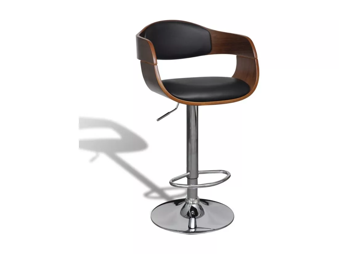 Tabouret de bar cuir cuir marron 49 x 49 x 109 cm 1202158/2
