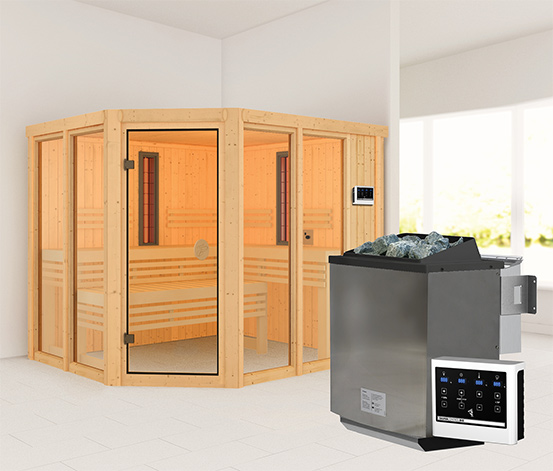Karibu Sauna »Scarlett Plus«, Bio