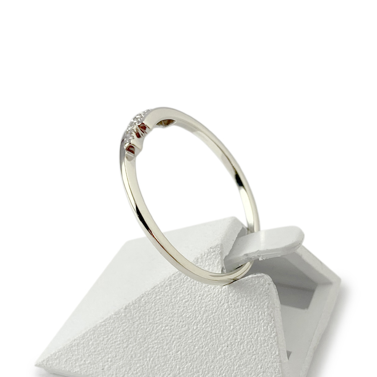Bague d'occasion or 375 blanc diamants