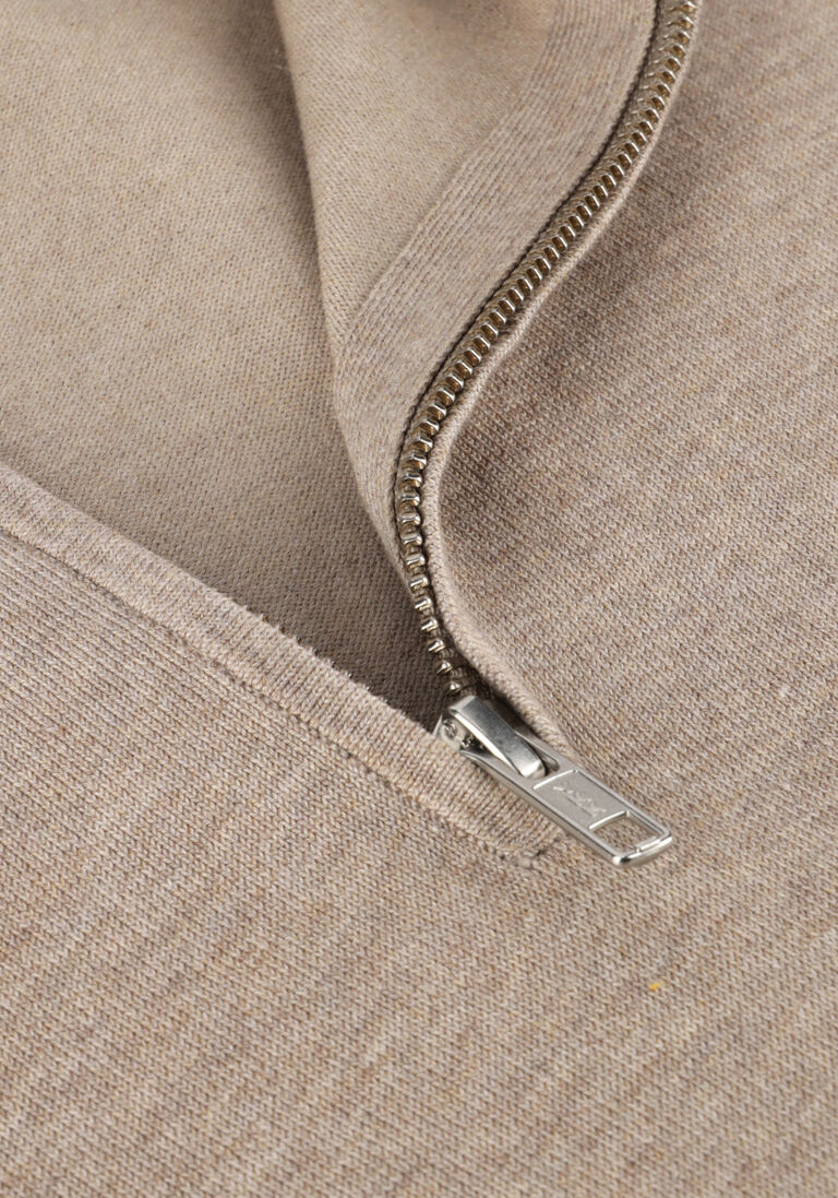 beige profuomo trui half zip luxury basic