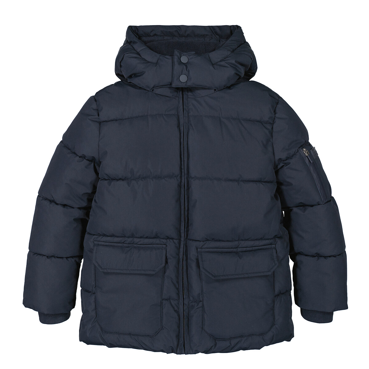 COLEÇÕES LA REDOUTE<br>Jaqueta de plumas quente com capuz, comprimento médio