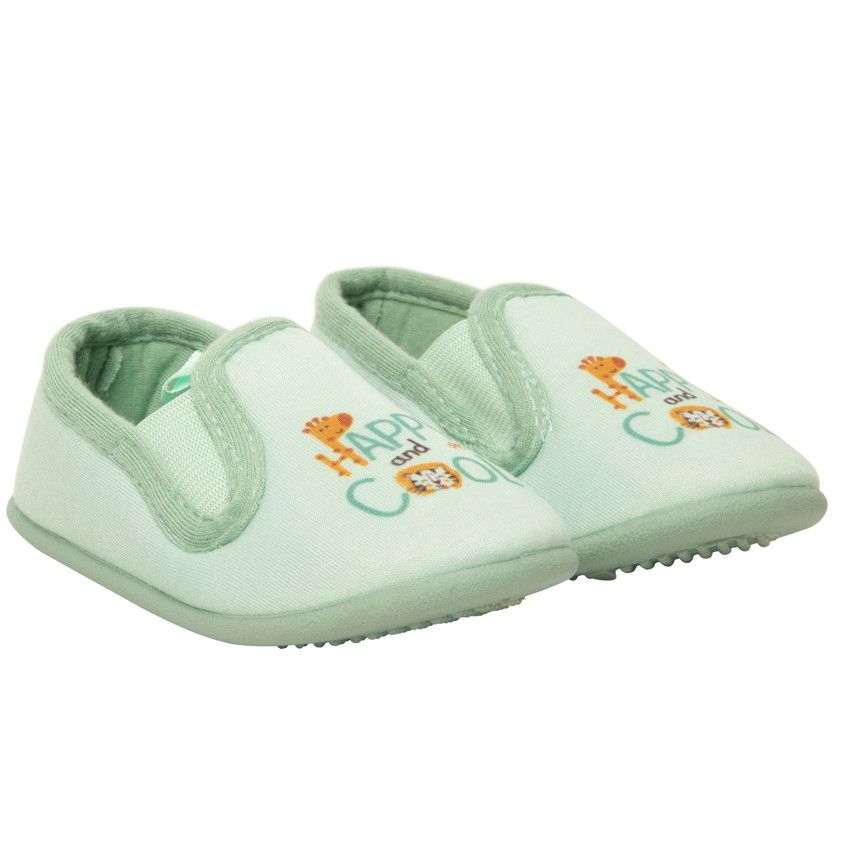 Chaussons bas print jungle pour bébé garçon - Bleu moyen