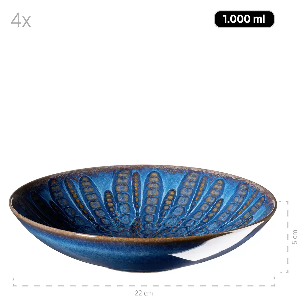 Tafelservice 12tlg. AQUAMARINE Blau