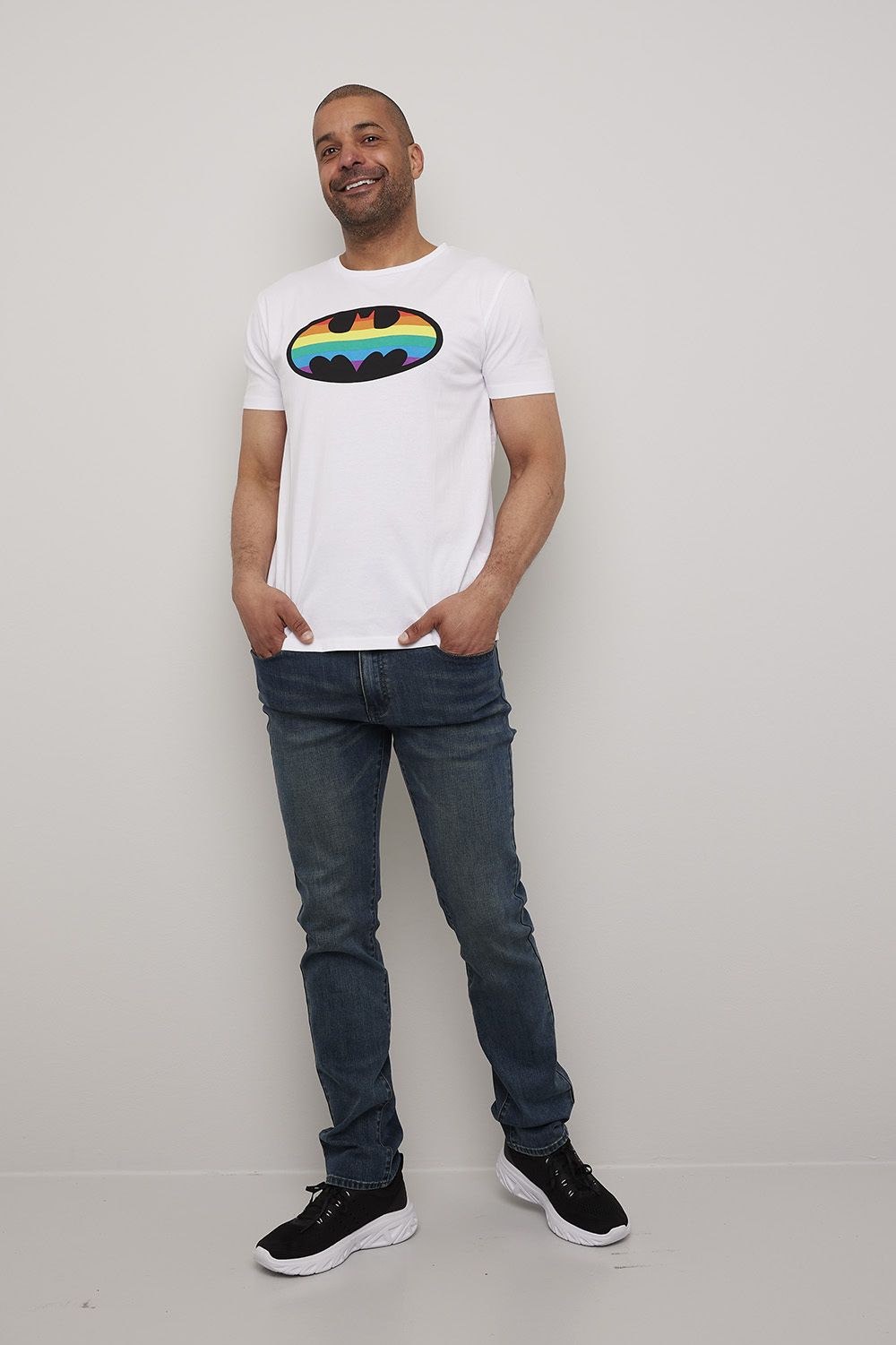T-skjorte Batman rainbow