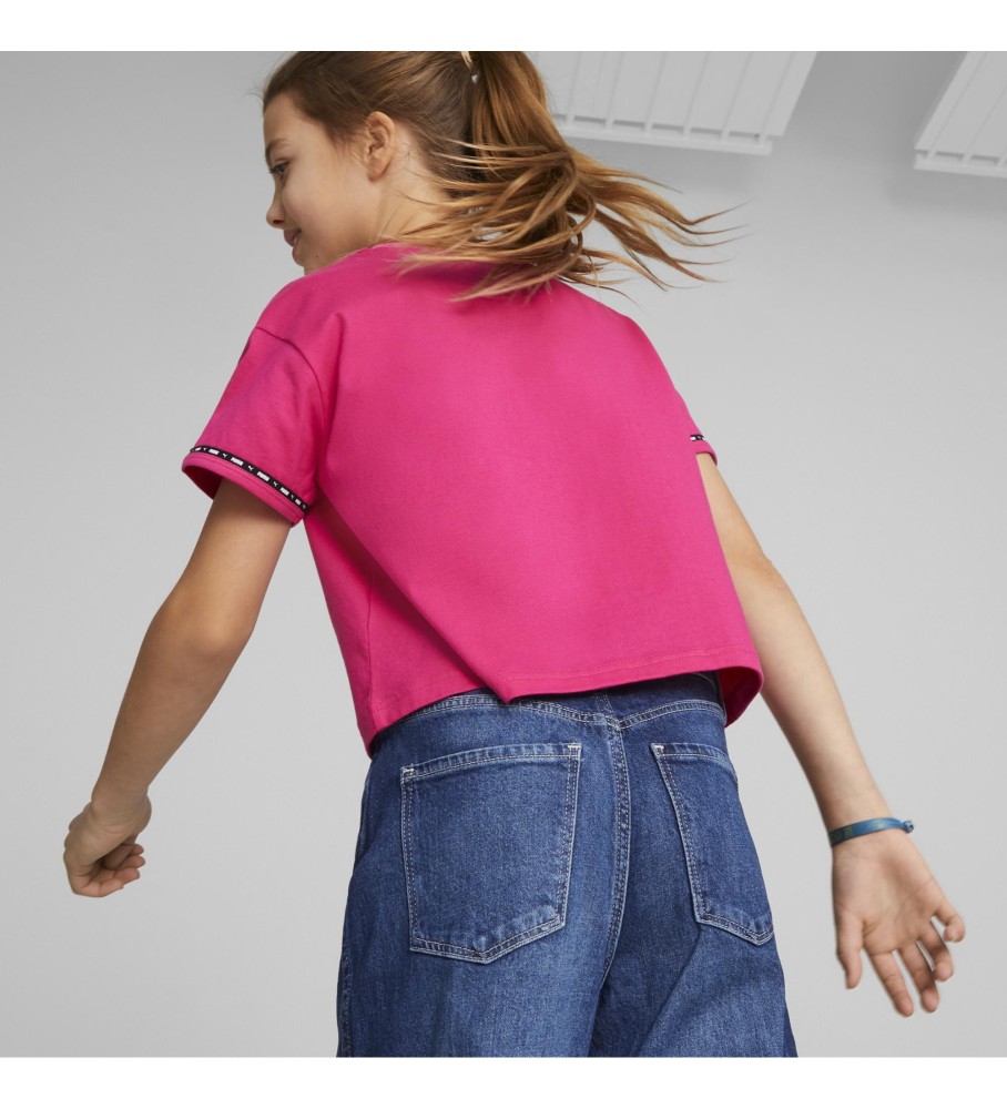 Camiseta Puma Power Tape (Fúcsia)