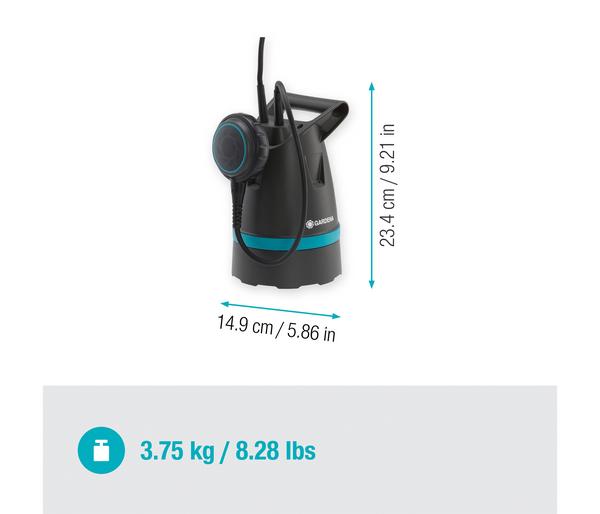 GARDENA Klarwasser-Tauchpumpe 8600 BASIC, ca.