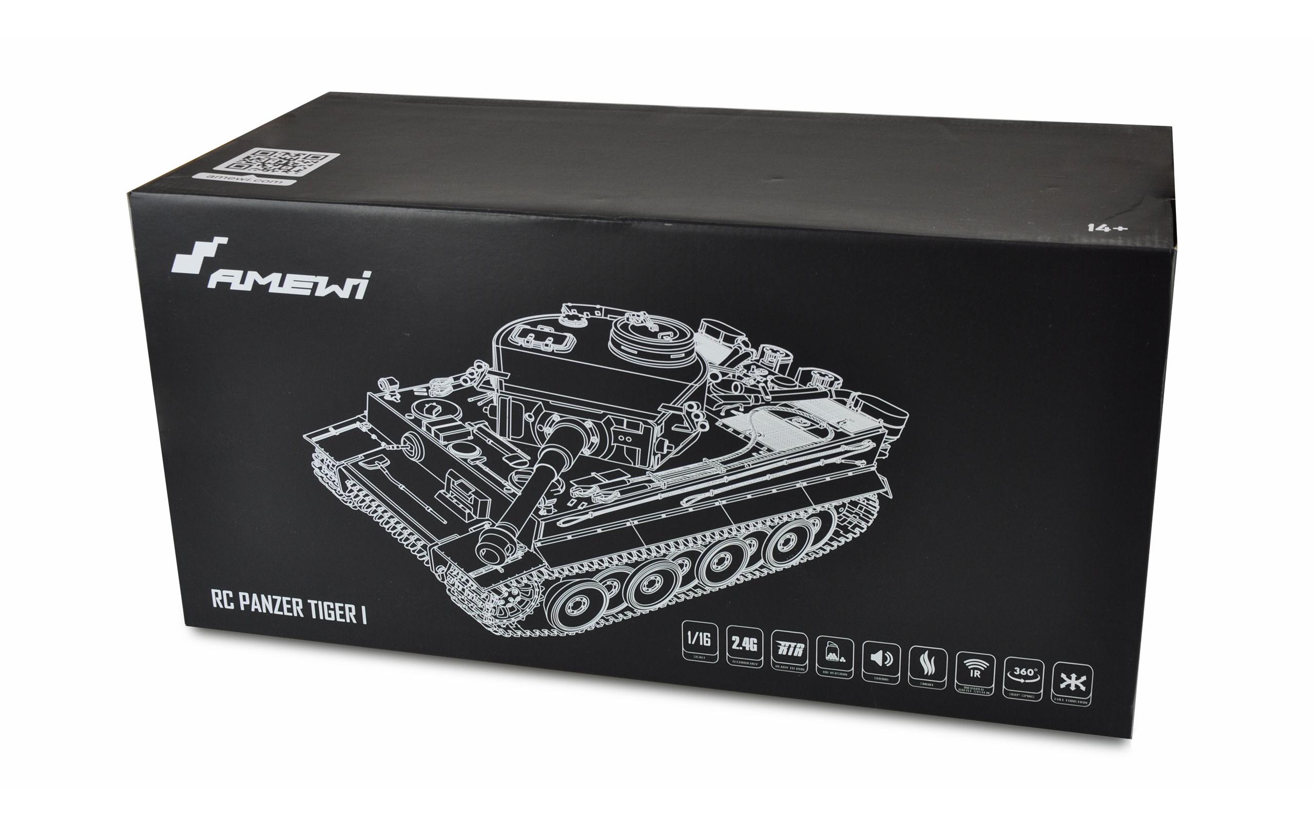 Panzer Tiger I, Standard Line IR/BB, 1:16, RTR<br>Detailgetreues Panzermodell mit BB Kanone