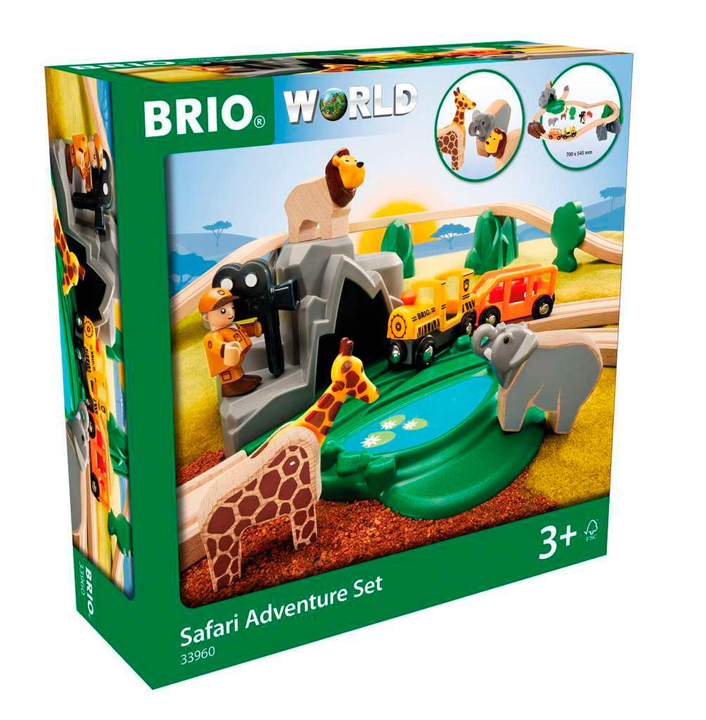 BRIO Großes Bahn Safari Set
