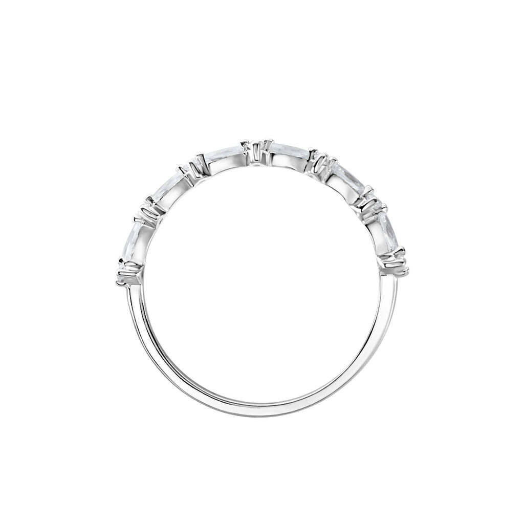 Bague Argent Blanc Coby Oxydes De Zirconium