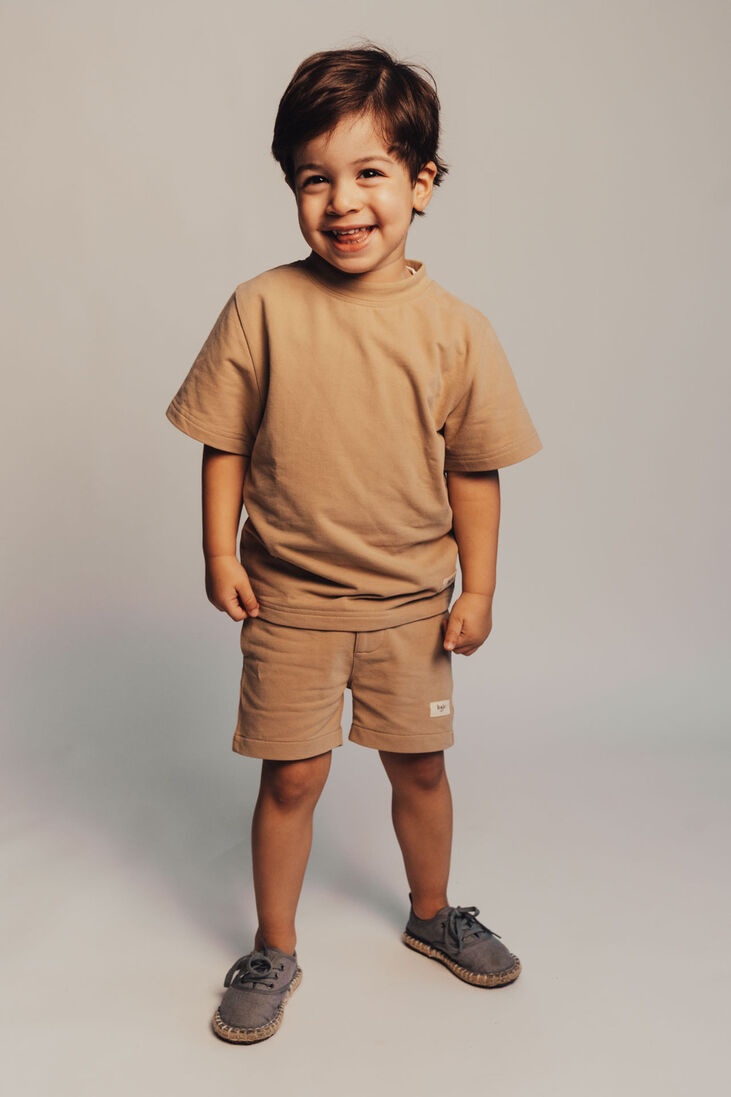 BAJE STUDIO taupe baje studio t-shirt perth