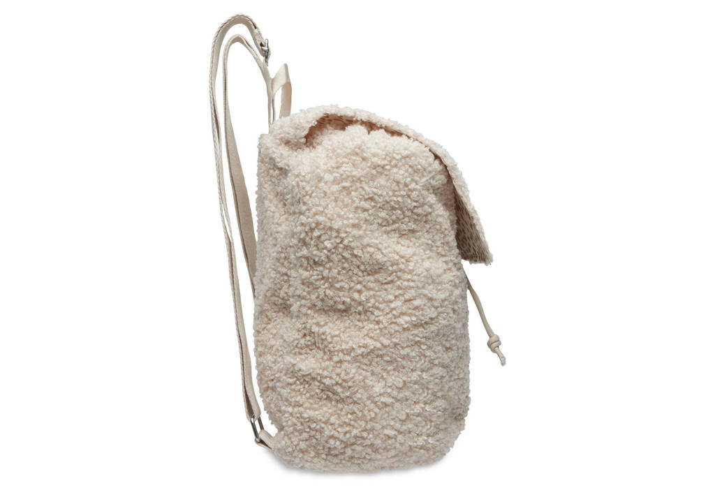 rugtasje boucle teddy ecru