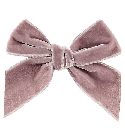 Condor Haarspange - Velours - Schleife - 10x10 cm - Mattrosa