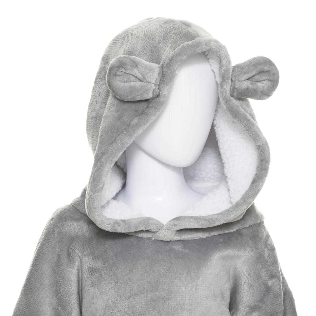 PLAID SWEAT CAPUCHE OURS