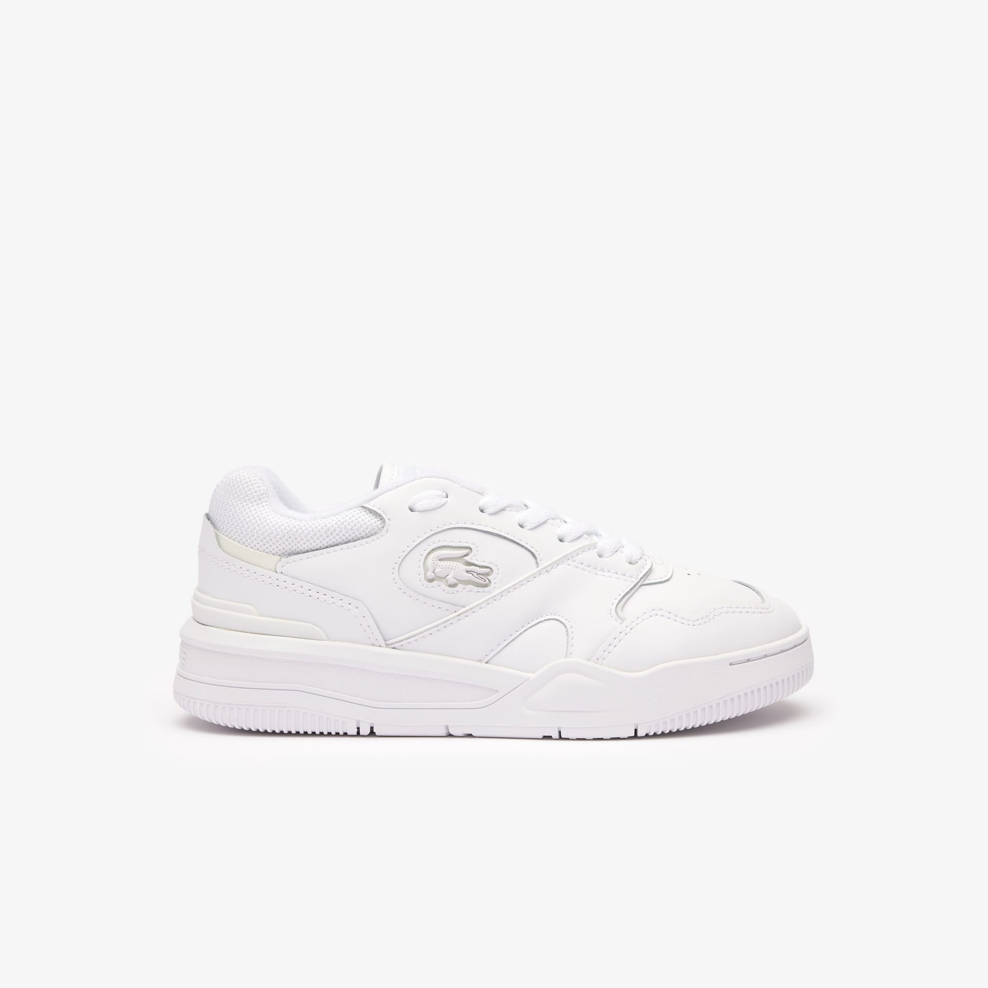 Sneakers Lineshot femme en cuir talon siglé Sneakers - Blanc - Lacoste - Femme