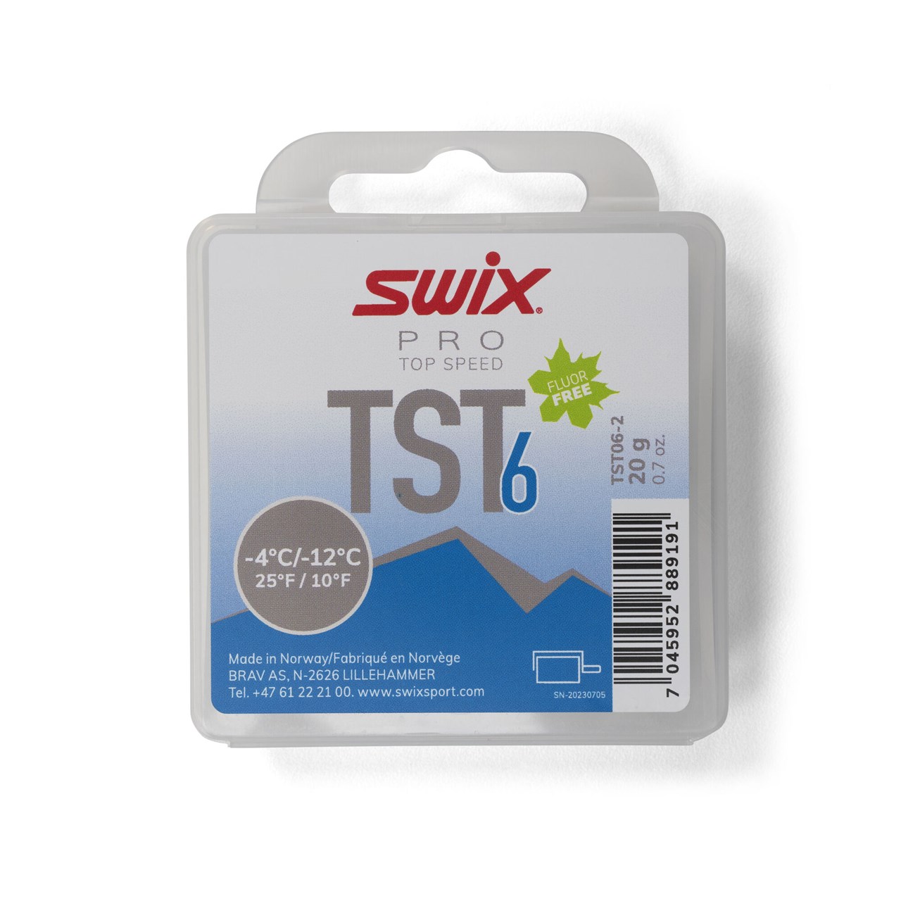 Swix Top Speed Turbo 6 20g Konkurranseglider spesielt utviklet for ullbørste