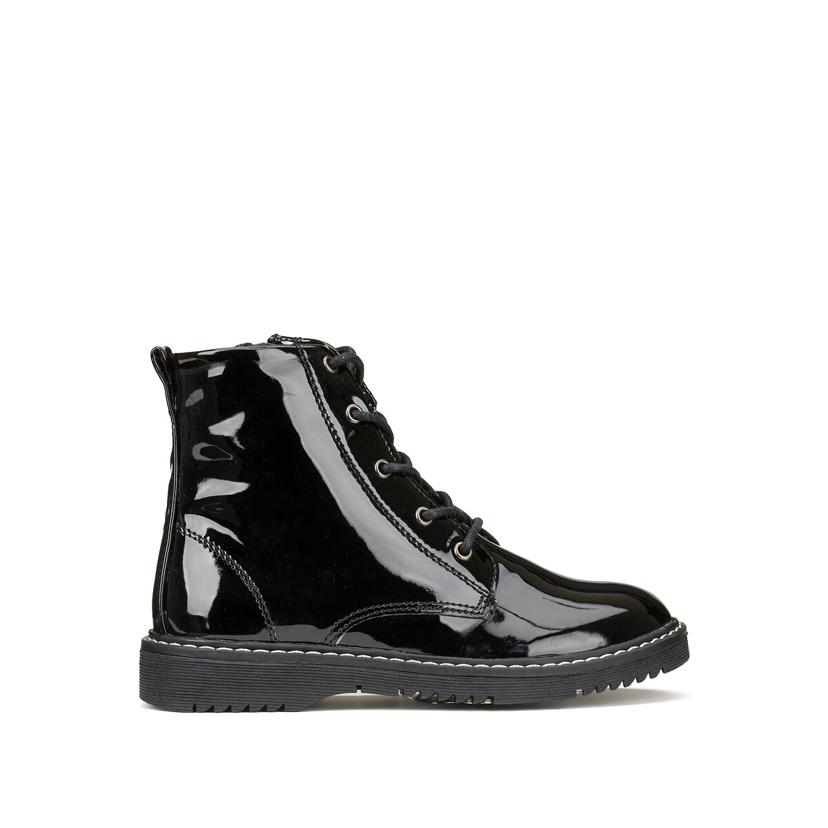 COLEÇÃO LA REDOUTE<br>Botas de cano curto pintadas com zíper