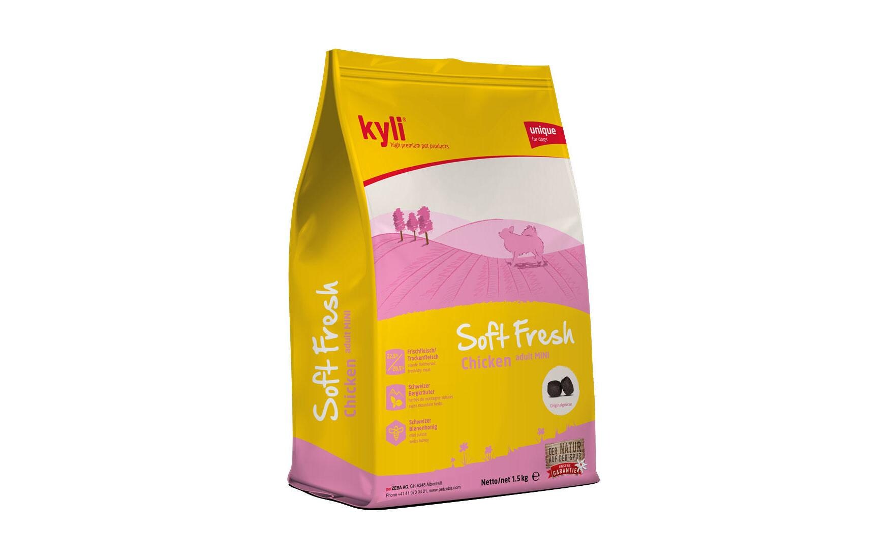 Halbfeuchtfutter Soft Fresh Chicken Adult mini, 1.5 kgAlleinfuttermittel für ausgewachsene Hunde