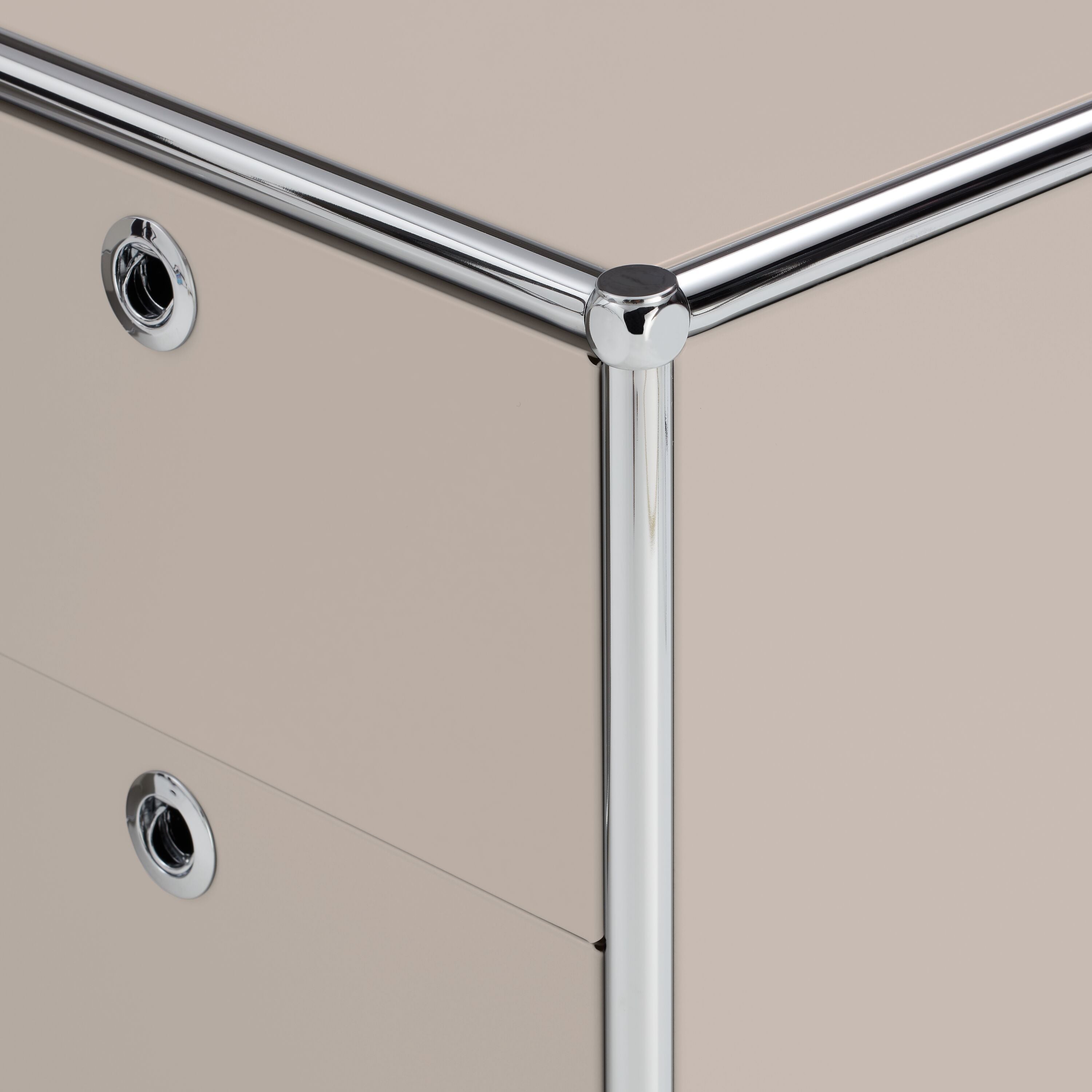 FLEXCUBE Eckschreibtisch - Taupe / B: 152.0 cm x T: 115.0 cm x H: 80.0 cm