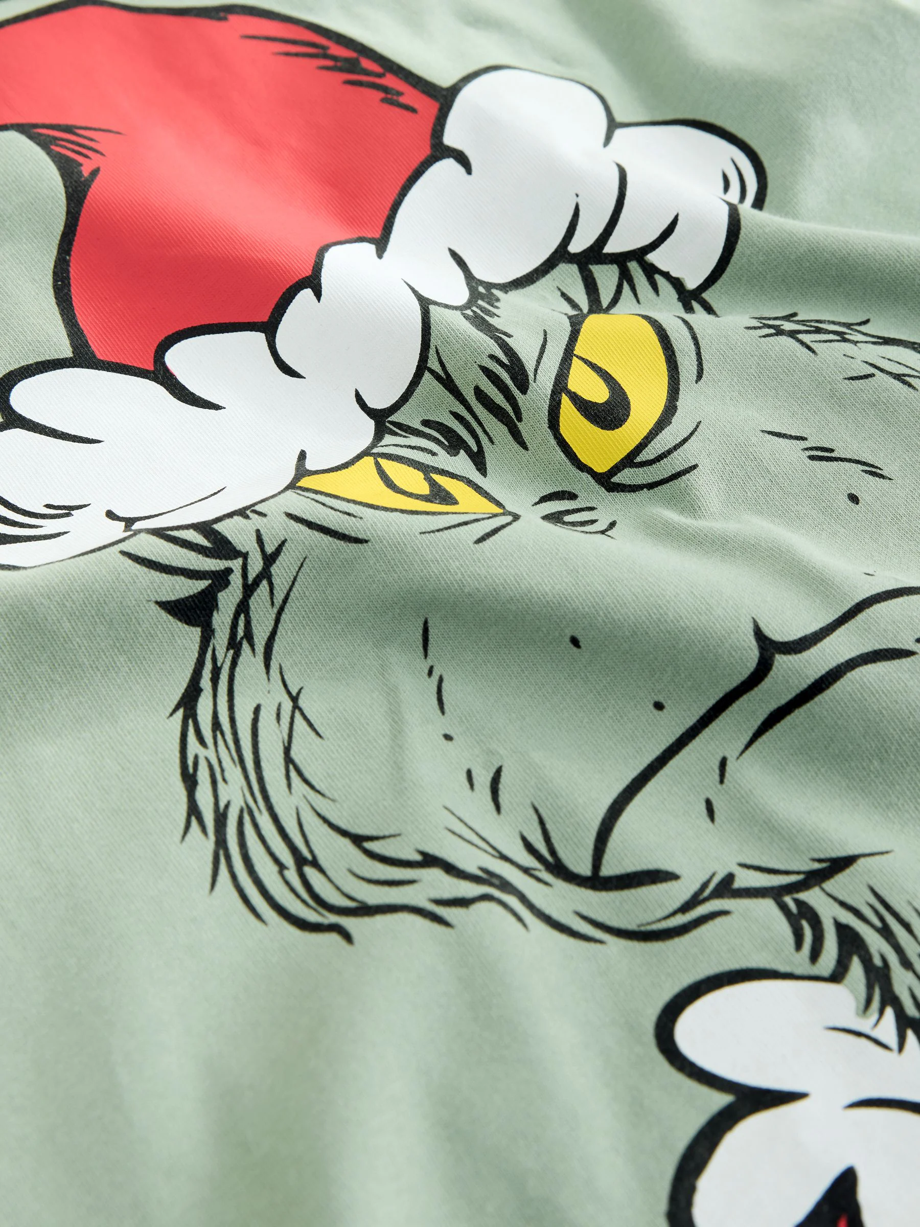 Saliegroene Grinch - Kerstshirt met korte mouwen (3-16 jr)
