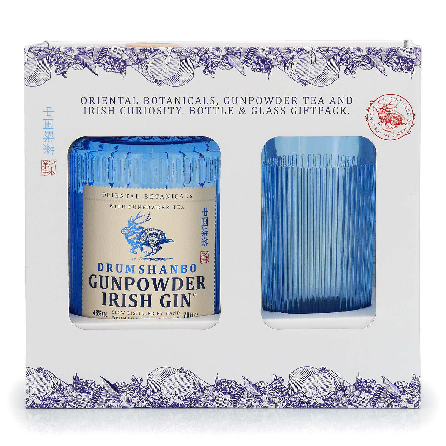 Coffret Drumshanbo Gunpowder Irish Gin + 1 verre - 43% - Drumshanbo