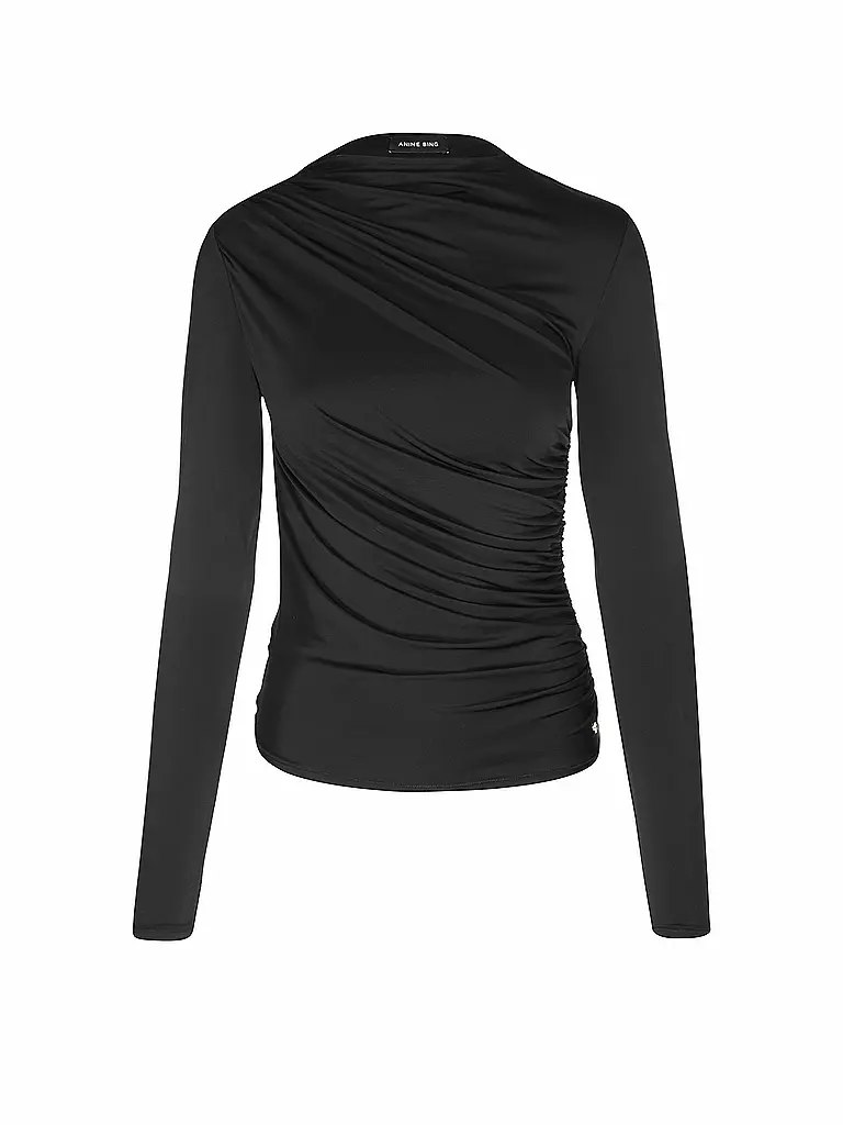 ANINE BING Langarmshirt BRAY TOP schwarz