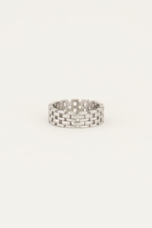 Brede ring met schakels