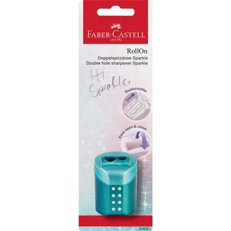 Faber-Castell Doppelspitzdose RollOn Sparkle, 1 Stück, 3-fach sortiert