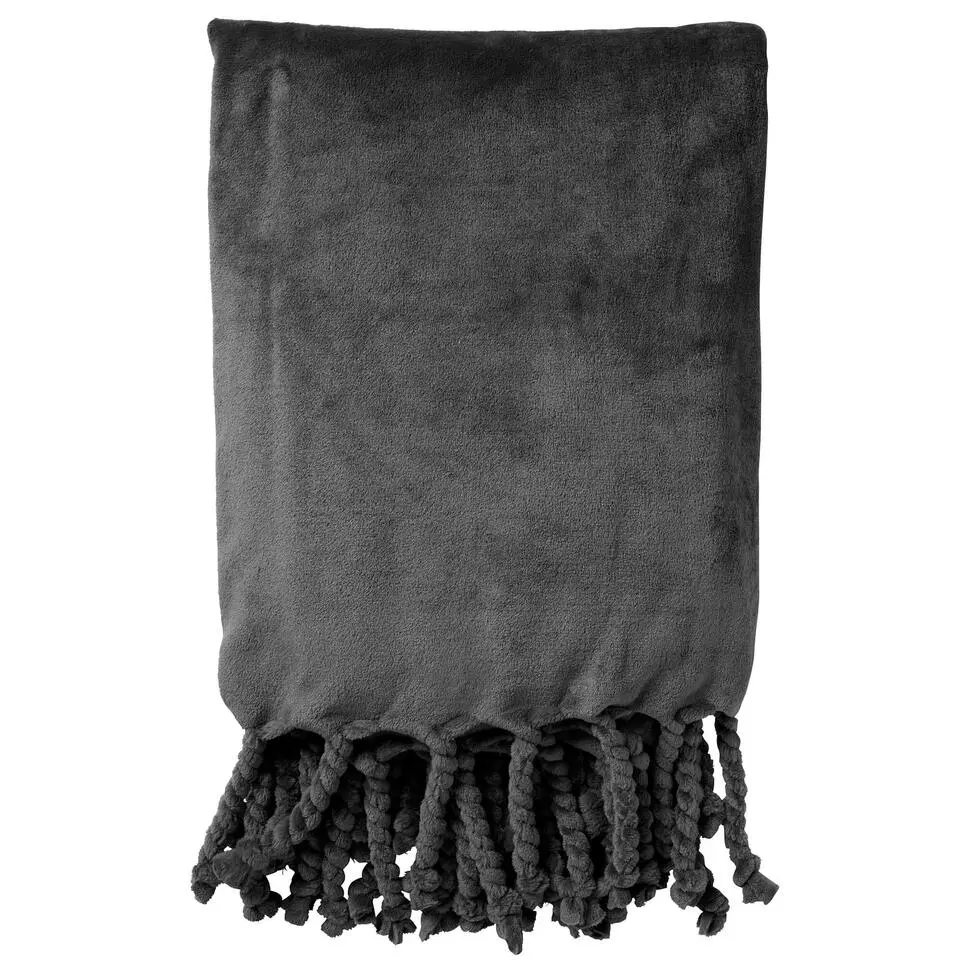 Plaid Florijn - Charcoal Gray - 150x200 cm