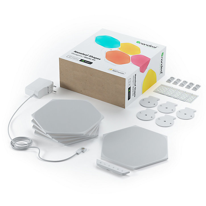 Kit de démarrage Nanoleaf Shapes hexagones 5 panneaux LED