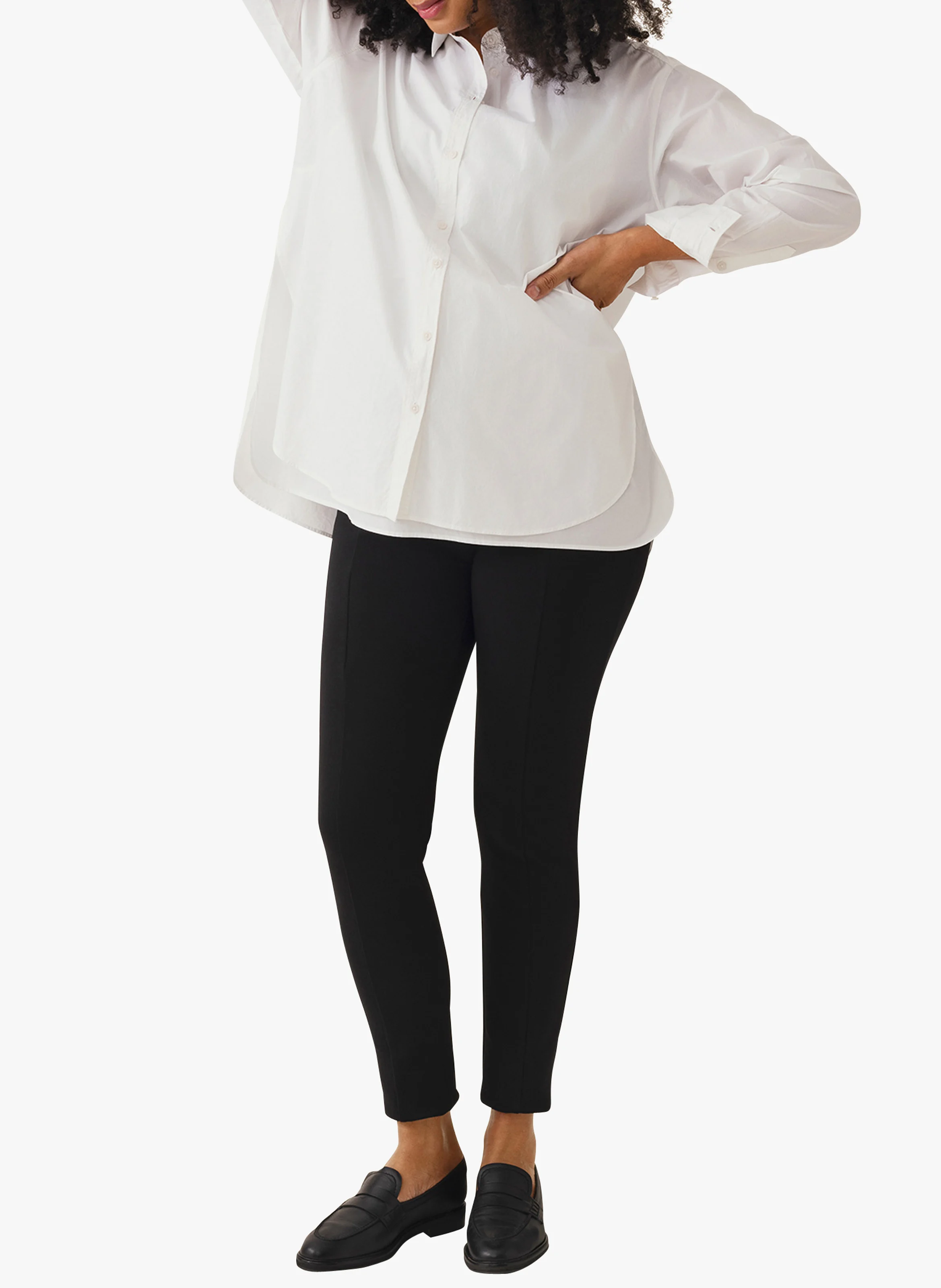 Pantalon slim de grossesse | Noir