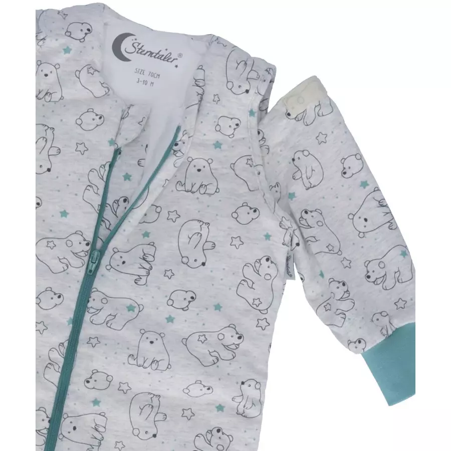 Sterntaler Schlafsack mit Beinen Elia ecru melange