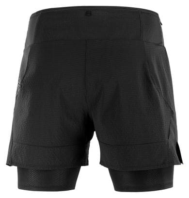Short 2-en-1 Salomon Sense Aero Noir Homme