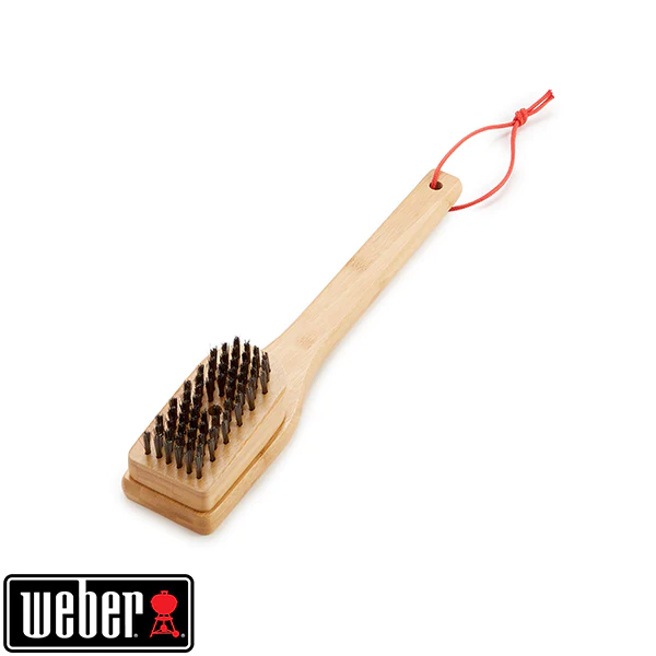 Brosse de nettoyage de 30 cm avec poignée bambou Weber